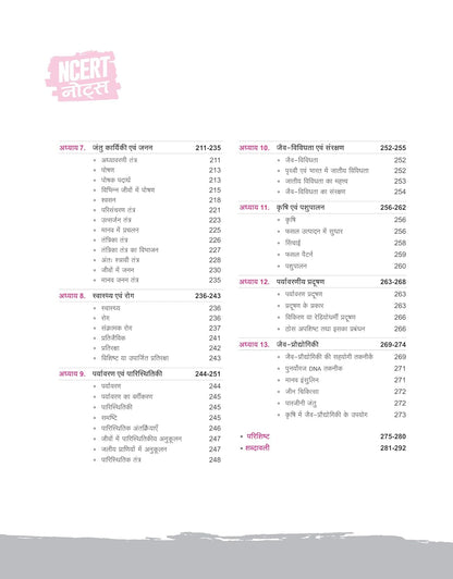 Arihant NCERT Notes Samanya Vigyan for Class 6-12 (Old + New) | 2nd Edition | Hindi Medium