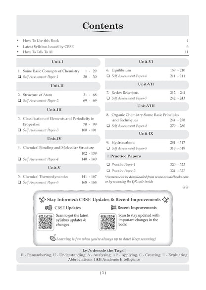 Oswaal Class 11 Chemistry CBSE Question Bank Chapter-wise & Topic-wise Solved Papers Edition 2027 (English Medium)