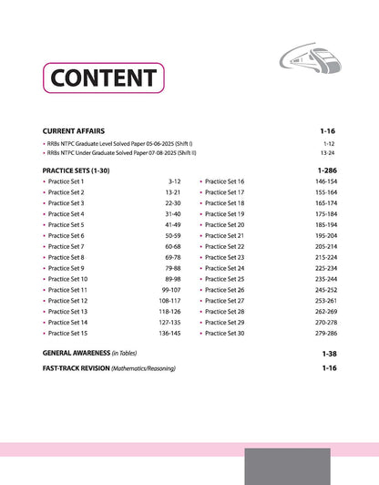 Arihant RRBs NTPC 30 Practice Sets CBT (Stage I) 2025–26 | English Medium