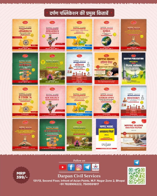Darpan - MPPSC PYQs Pre+Part A by Rakesh Nagar | Hindi Medium
