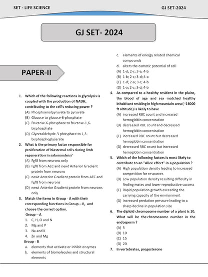Pardo - SET Life Science 2026 Previous Year Solved Papers (2022–2011) 2nd Edition | English Medium