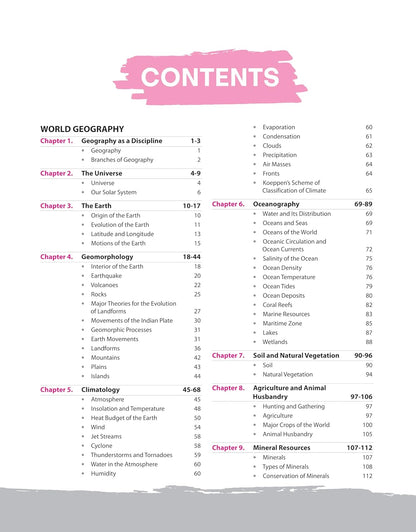 Arihant NCERT Notes India & World Geography Class 6–12(Old+New)2nd Edition(English Medium)