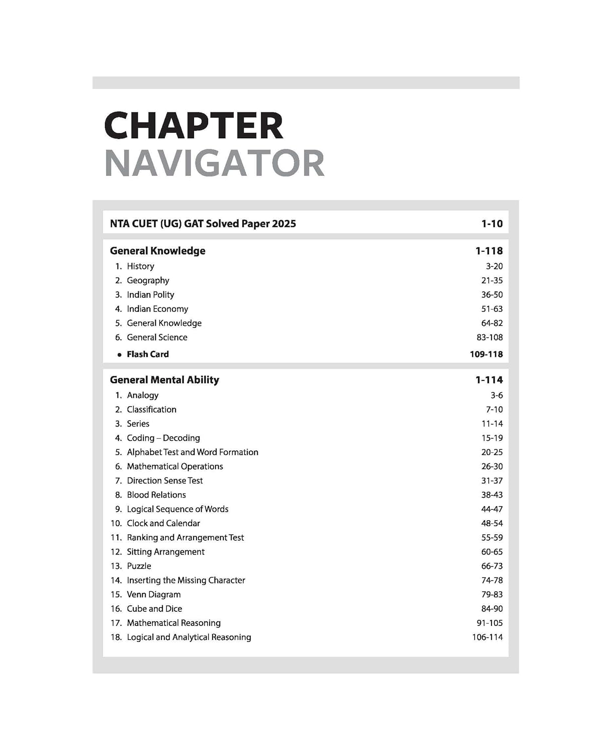 Arihant - CUET UG 2026 General Aptitude Test (Section III) English Medium