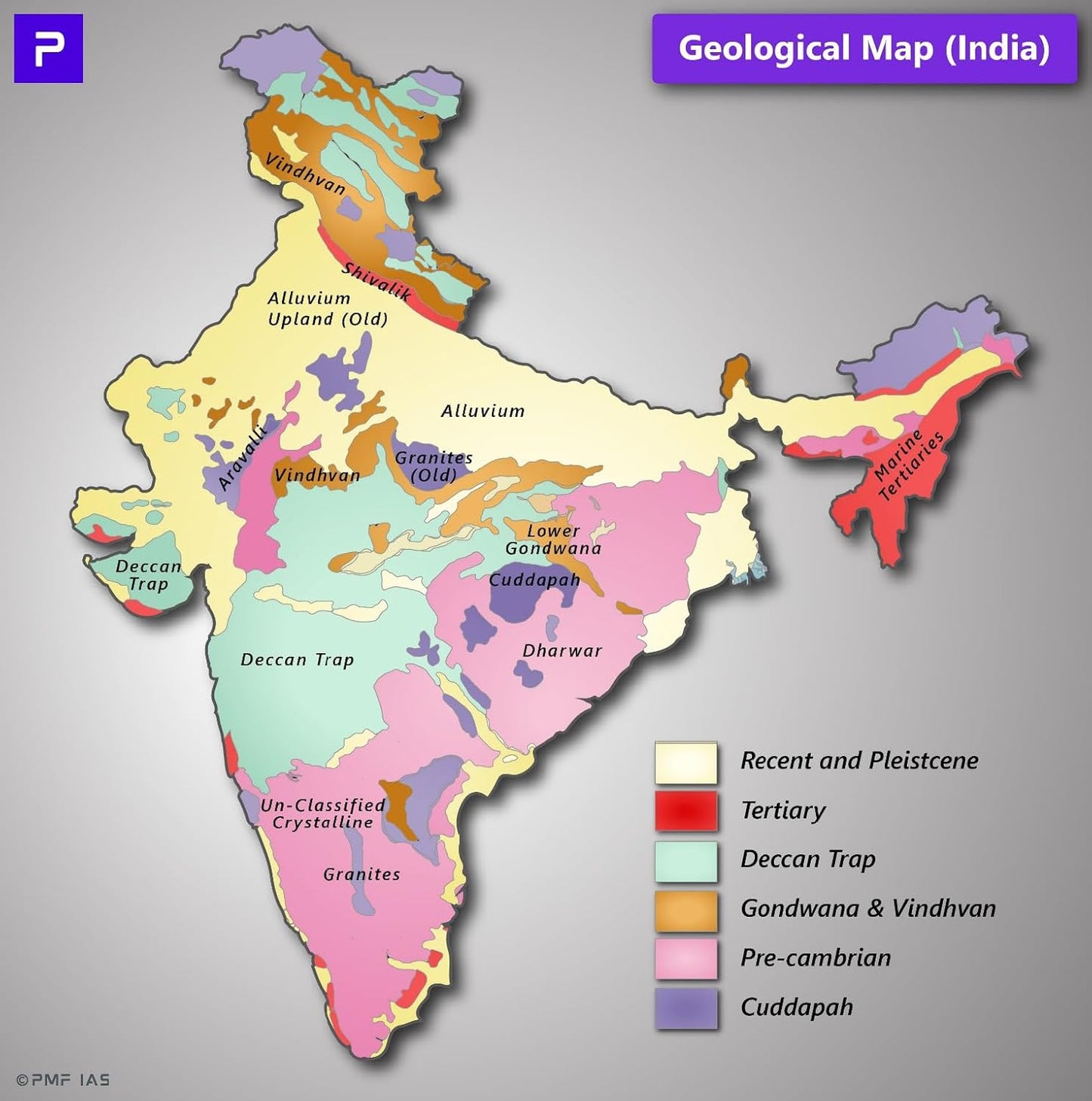 PMF IAS - Indian Physical Geography (1st Edition) by Manjunath Thamminidi | English Medium