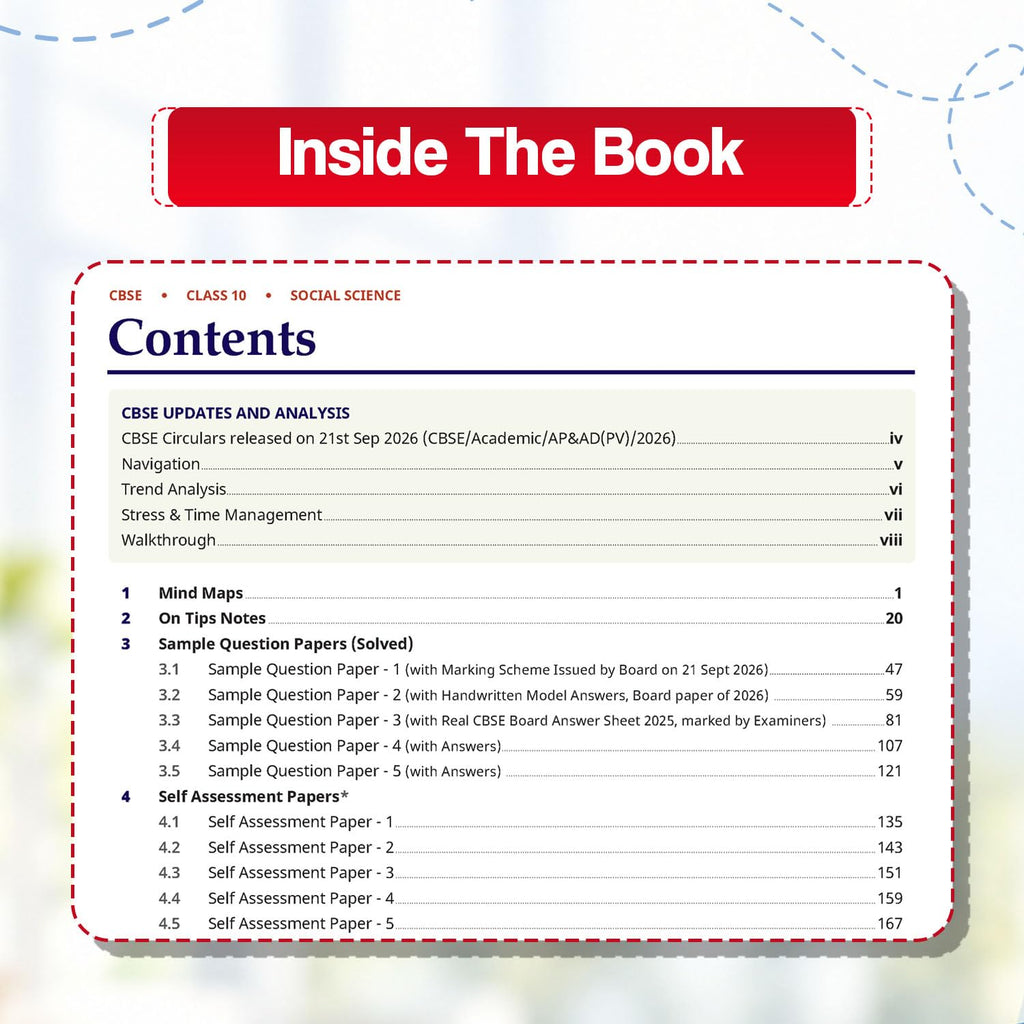 Oswaal CBSE 15 Sample Question Papers Class 10 Social Science Class 10 2027 (English Medium)