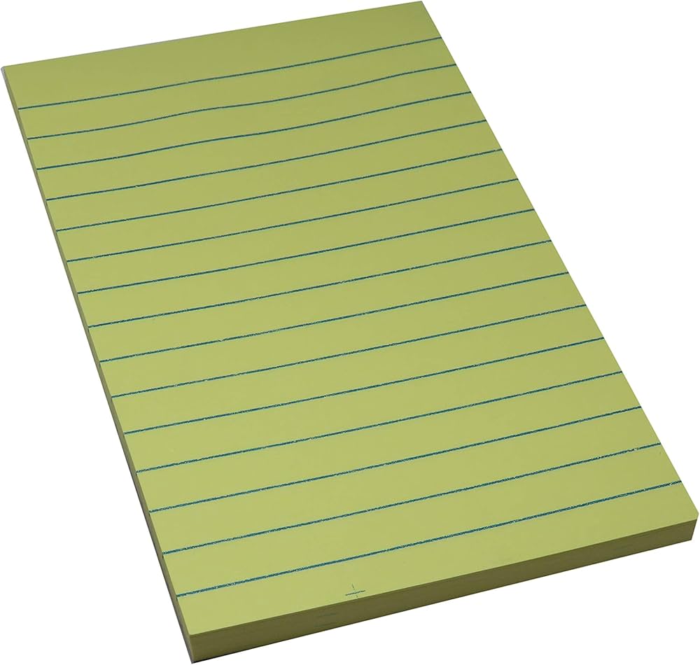 Stick Notes 4 x 6 Inch (101 x 152 mm) – 100 Sheets Repositionable Sticky Notes Pad