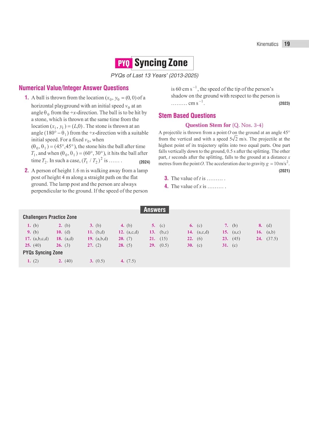 Arihant Master Stroke JEE Advanced Complete PYQ Sync (2013–2025) English Medium