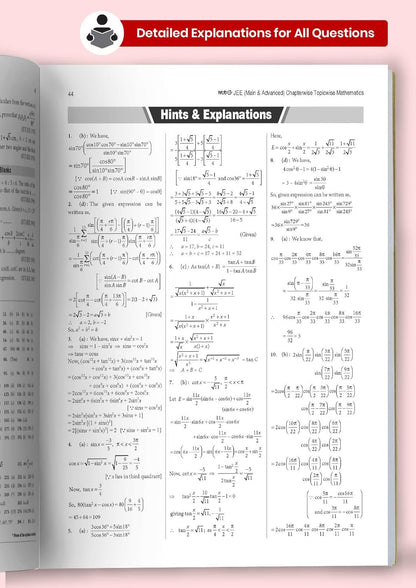 MTG 48+24 Years Mathematics JEE Main & JEE Advanced (Class 11-12) Chapterwise-Topicwise Previous Years Solved Papers [English]