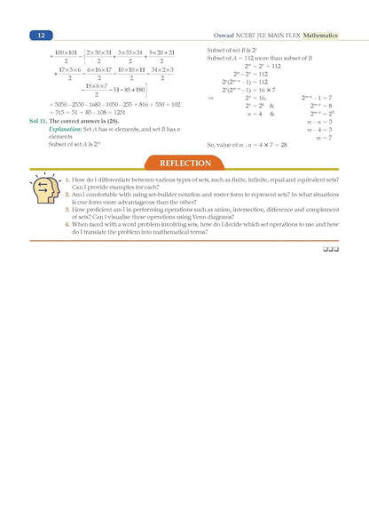 Oswaal NCERT JEE (Main) FLEX Mathematics (English Medium)
