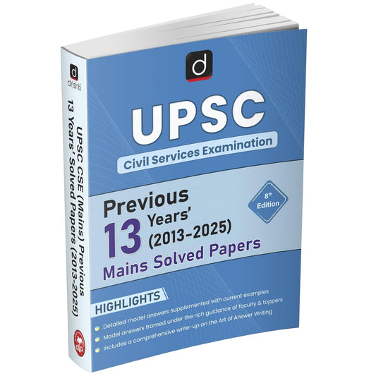 DRISHTI UPSC Civil Services Mains Previous 13 Years’ Solved Papers (2013–2025)