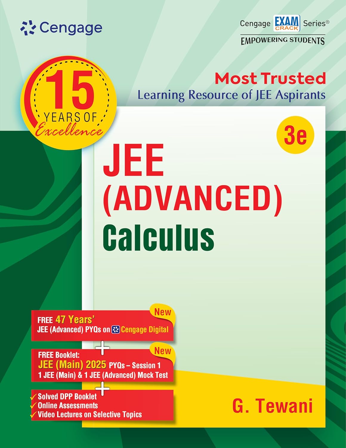 Cengage JEE Advanced Calculus by G.Tewani (3rd Edition) English Medium