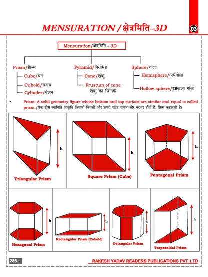 Rakesh Class Notes Advance Maths (1st Edition) by Rakesh Yadav Sir (Bilingual)