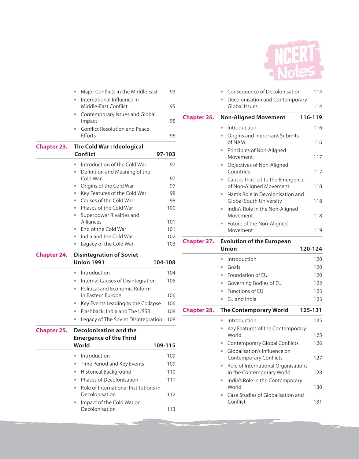 Arihant NCERT Notes World History for Class 9–12 (Old + New) | English Medium