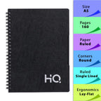 Navneet HQ A5 Diary Case Bound Notebook – Size (14.8 × 21 cm), 160 Pages | Single Line