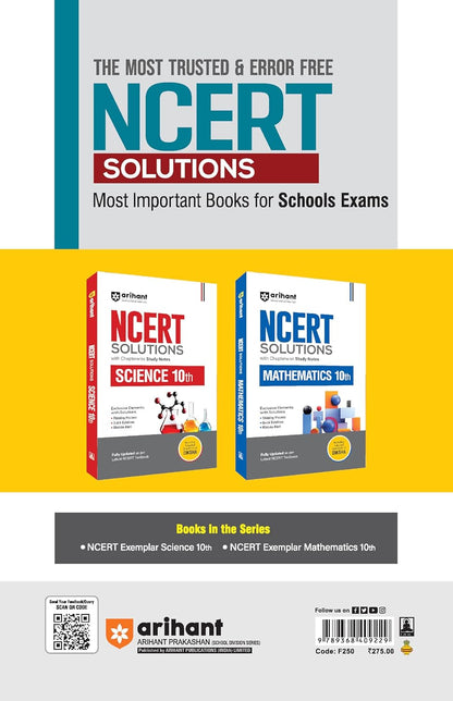 Arihant - NCERT Exemplar Problems-Solutuions Mathematics (Class 10th) English Medium