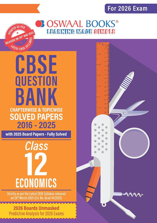 Oswaal CBSE Question Bank Class 12 Economics for Exam 2026