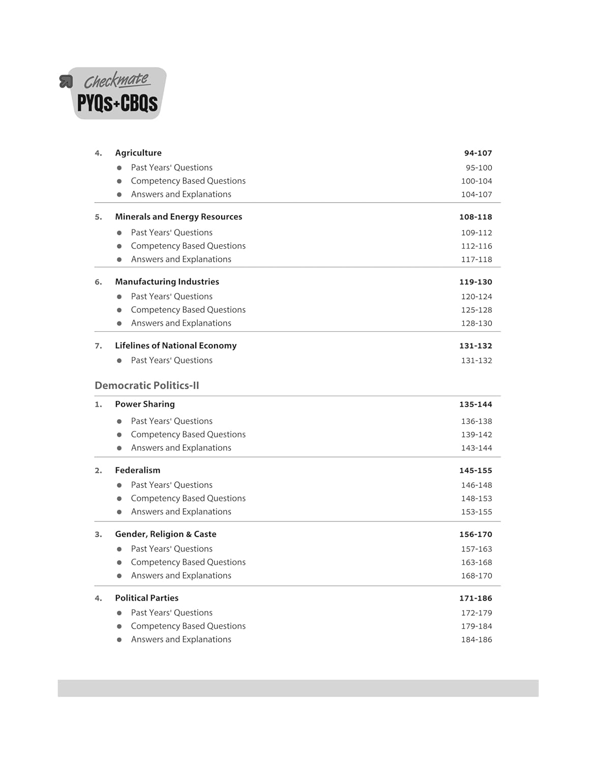 Arihant Checkmate PYQs + CBQs Social Science Class 10 (Updated Edition 2026)