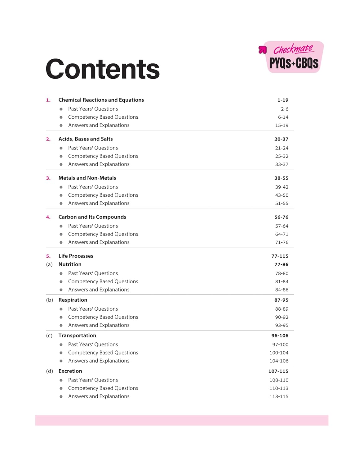 Arihant Checkmate PYQs + CBQs Science Class 10 (Updated Edition 2026) | English Medium