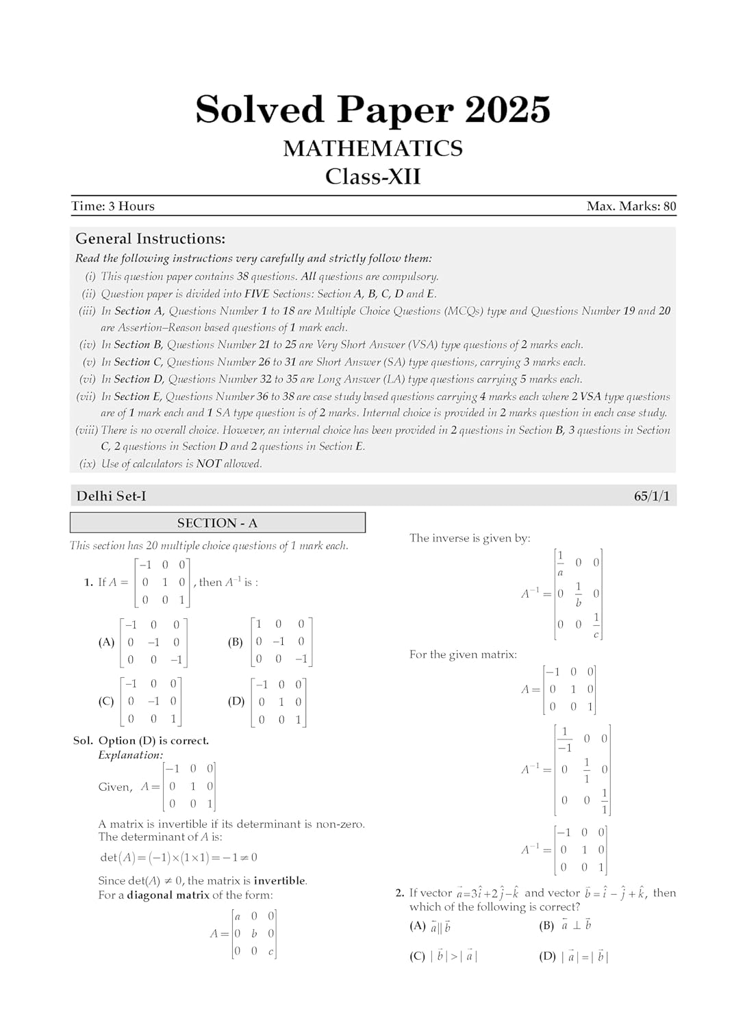 Oswaal CBSE (Class-12) 10 Years Solved Papers (2016–2025) Set of English, Physics, Chemistry & Mathematics 2026[English]