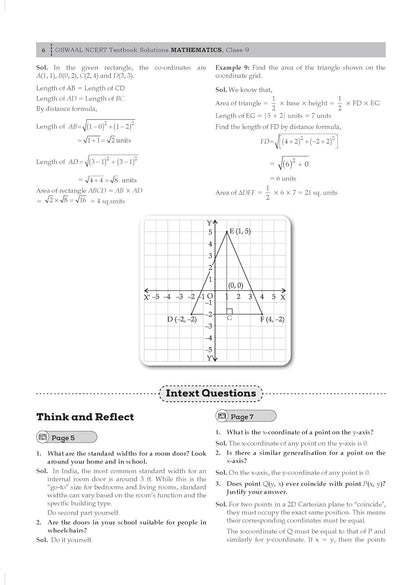 Oswaal NCERT Textbook Solutions Mathematics Part-1 (Ganita Manjari), Class 9 Edition 2026 (English Medium)
