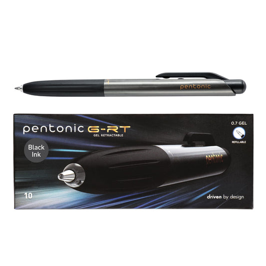 Pentonic G-RT Gel Retractable Pen 10 Units Black