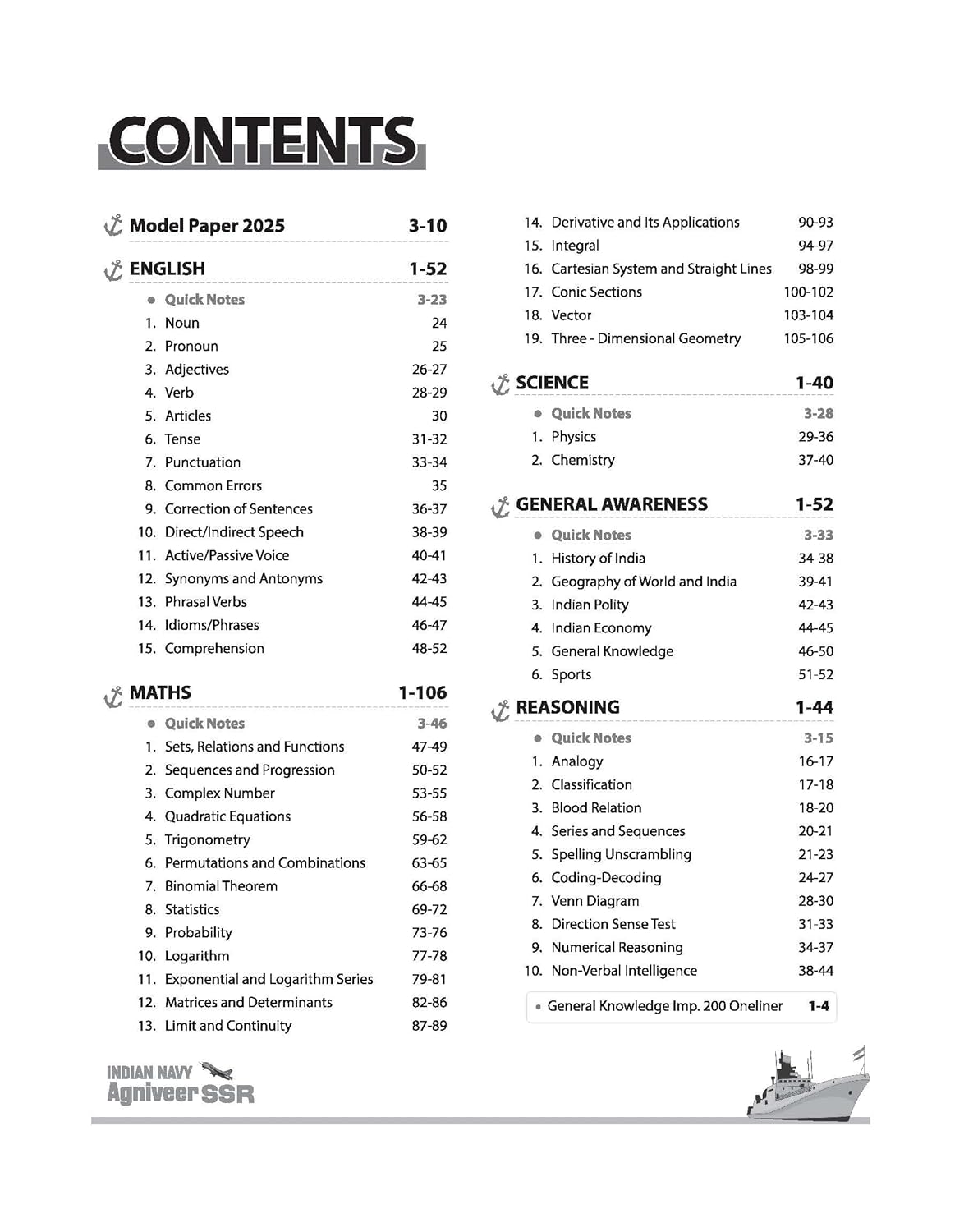Arihant Indian Navy Agniveer SSR (Senior Secondary Recruit) Exam 2026 (English Medium)