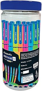 Classmate Octane Neon Gel Pens – 25s Jar Blue Ink Smooth & Smudge-Free Writing |