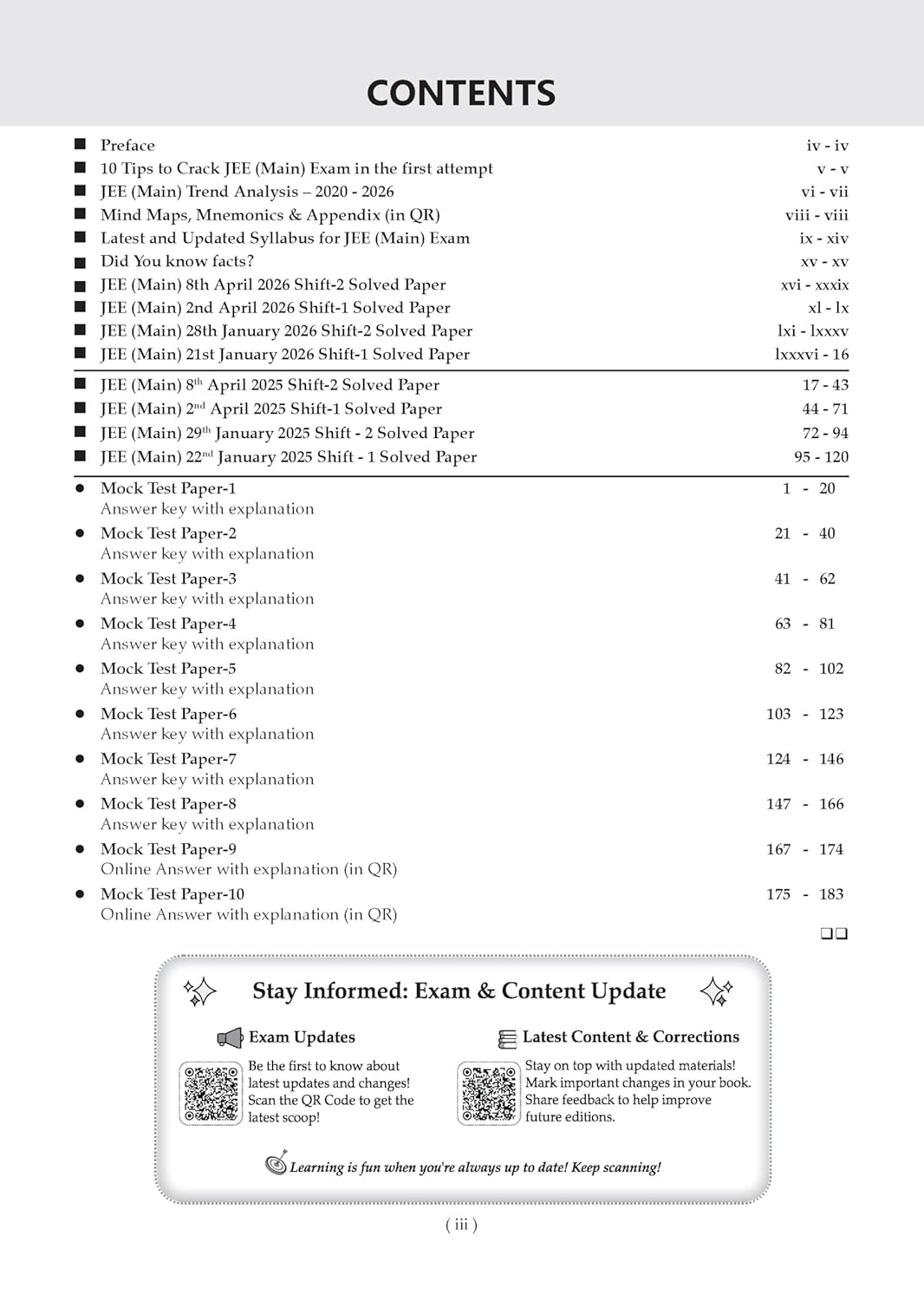 Oswaal JEE (Main) 10 Mock Test Paper 2027 Edititon (English Medium)
