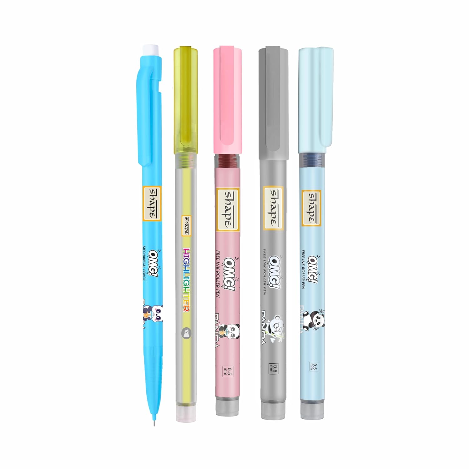 SHAPE Panda Stationery Gift Set Notebook with Colour Pen Kids School Kit, Return Gift & Creative Set