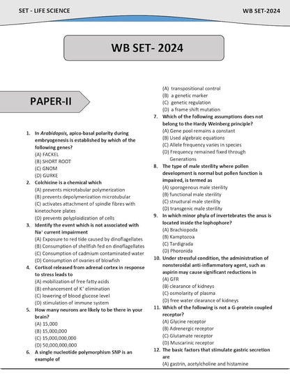 Pardo - SET Life Science 2026 Previous Year Solved Papers (2022–2011) 2nd Edition | English Medium
