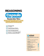 Arihant Reasoning Capsule Handwritten Notes Exam 2025 | English Medium