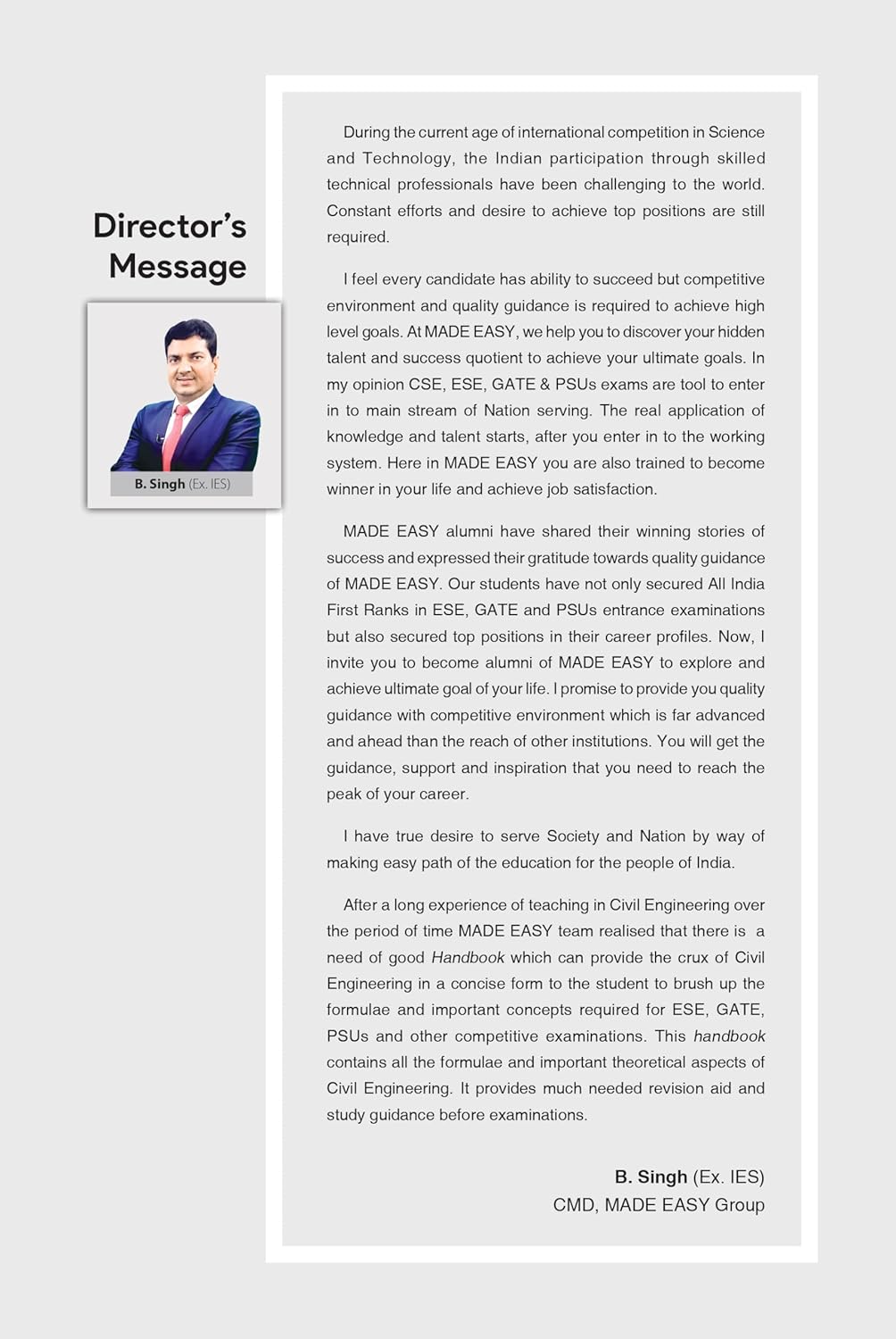 Made Easy – A Handbook on Civil Engineering (6th Edition) English Medium