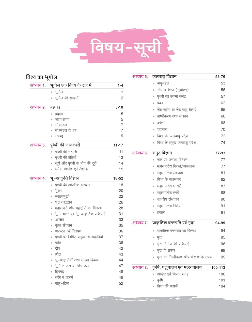 Arihant NCERT Notes Bharat evam Vishwa Ka Bhugol Class 6–12(Old+New) 2nd Edition (Hindi Medium)