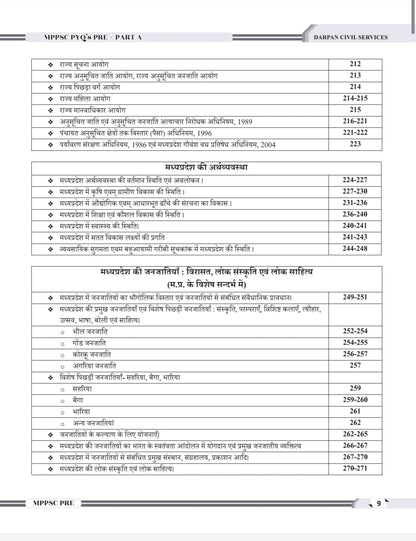Darpan - MPPSC PYQs Pre+Part A by Rakesh Nagar | Hindi Medium