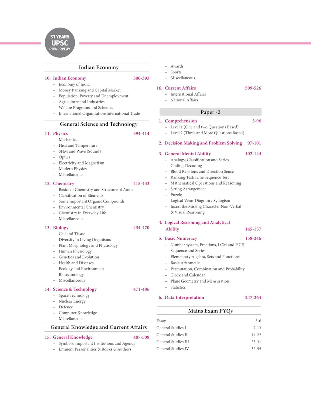 Arihant 31 Years UPSC Powerplay IAS Pre Solved Papers (1995‑2025) (English Medium)