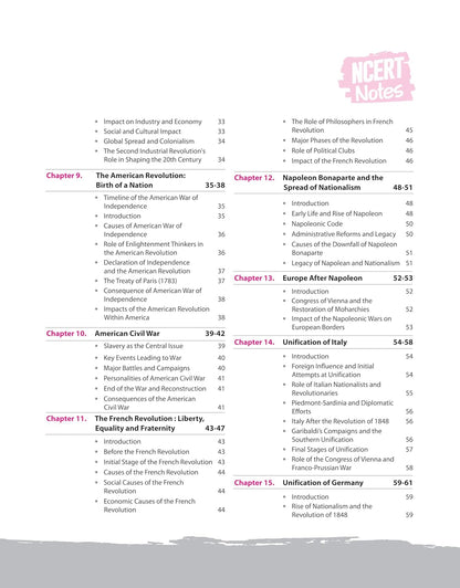 Arihant NCERT Notes World History for Class 9–12 (Old + New) | English Medium