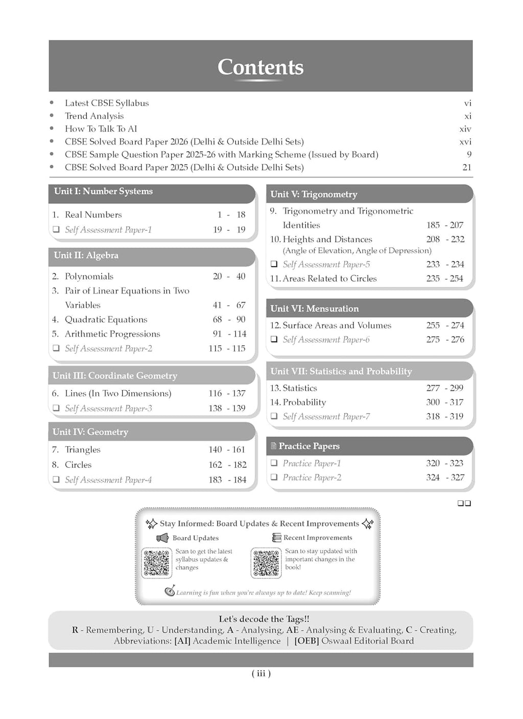 Oswaal CBSE Question Bank Class 10 Mathematics Basic for 2027 Exam (English Medium)