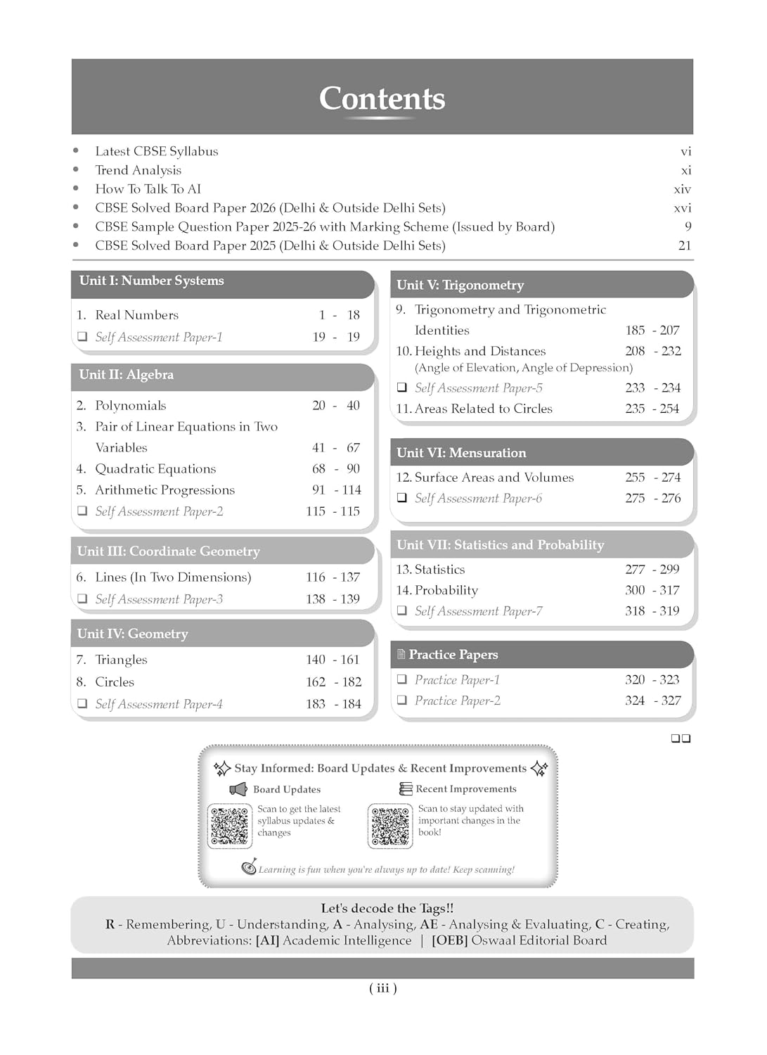 Oswaal CBSE Question Bank Class 10 Mathematics Basic for 2027 Exam (English Medium)