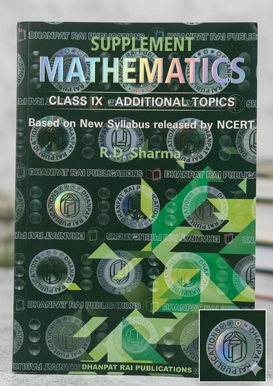 Dhanpat Rai Mathematics Supplement Class 9 Additional Topics R.D. Sharma 2026-27 Letest Edition (English Medium)