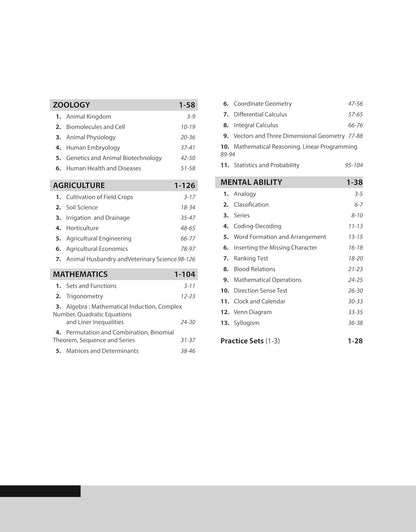 Arihant B.Sc. Agriculture Entrance Exam 2025  | Latest Syllabus (English Medium)