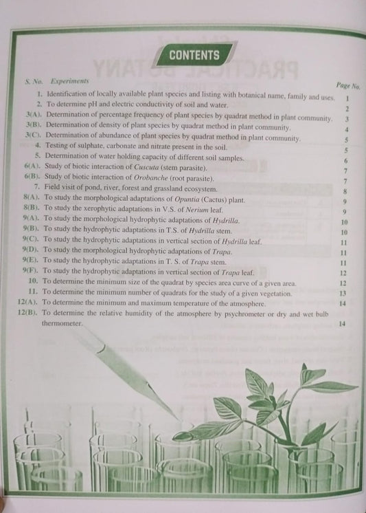 Shivalal Practical Botany Bsc 3rd Year Paper 2 Group A [English]