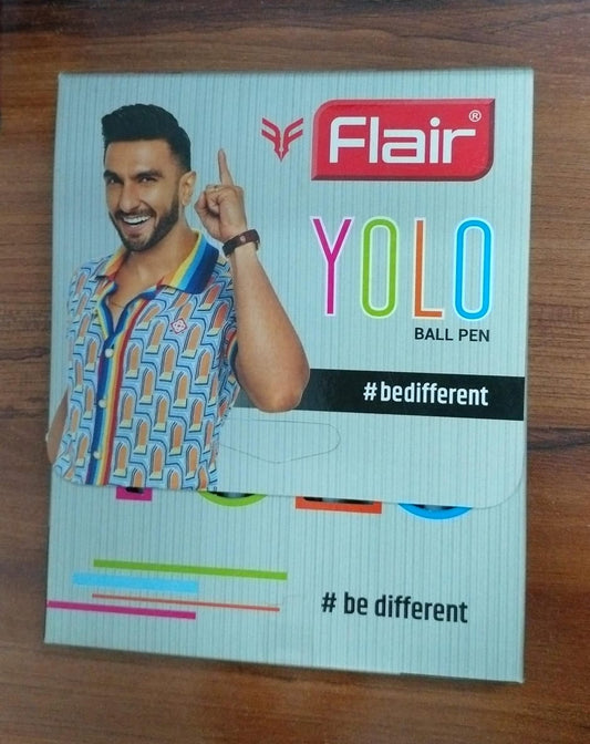 Flair Yolo Ball Pen – Pack of 10 (Red) | Smooth & Comfortable Writing