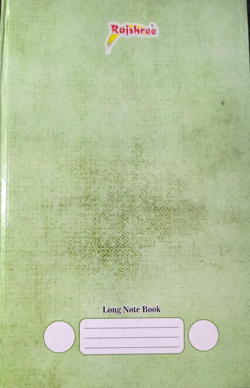 Rajshree Long Notebook 72 Pages [Ruled]