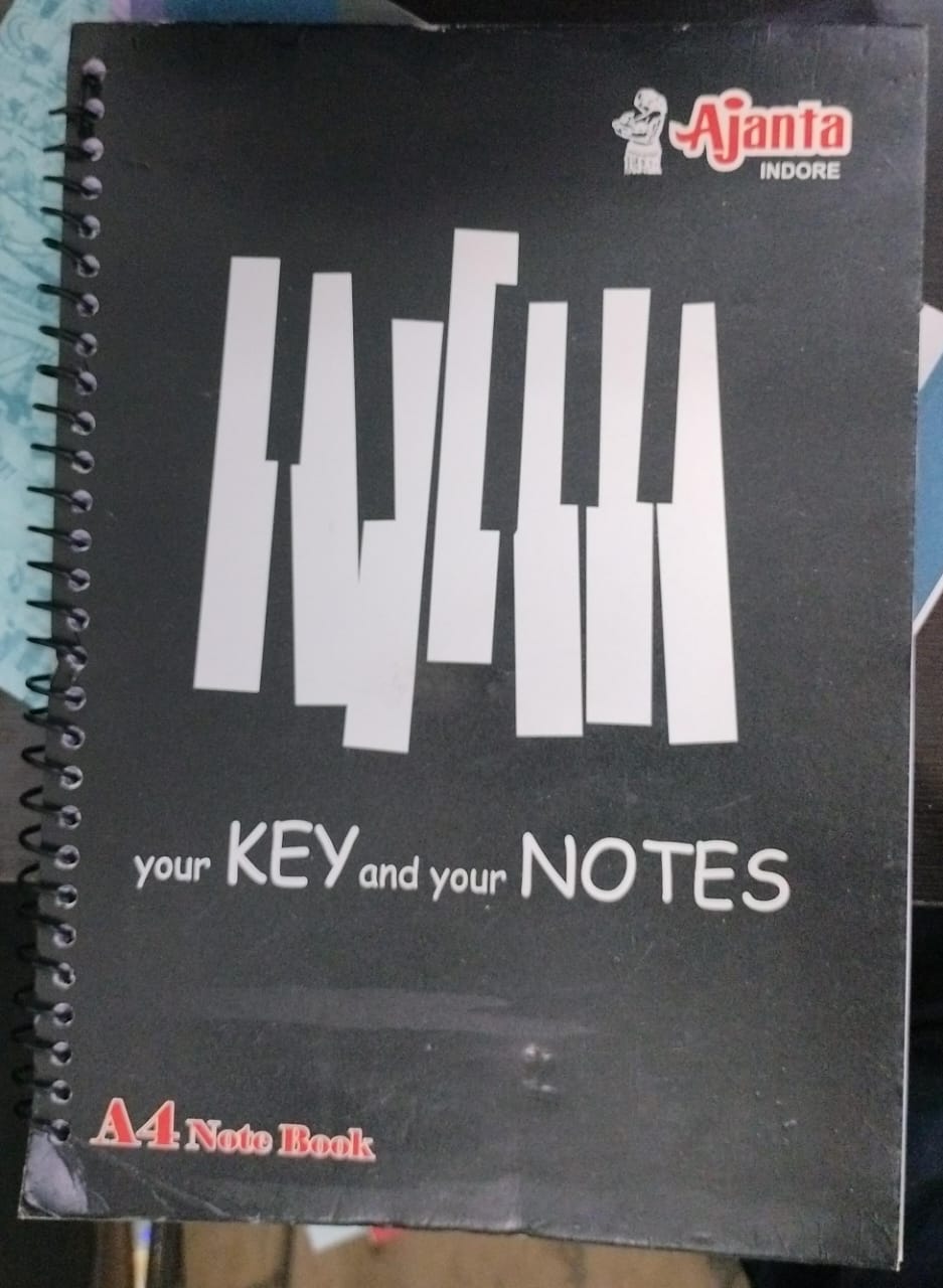 Ajanta Spiral Notebook (A4 Size, 100 Pages) Plane UnRuled