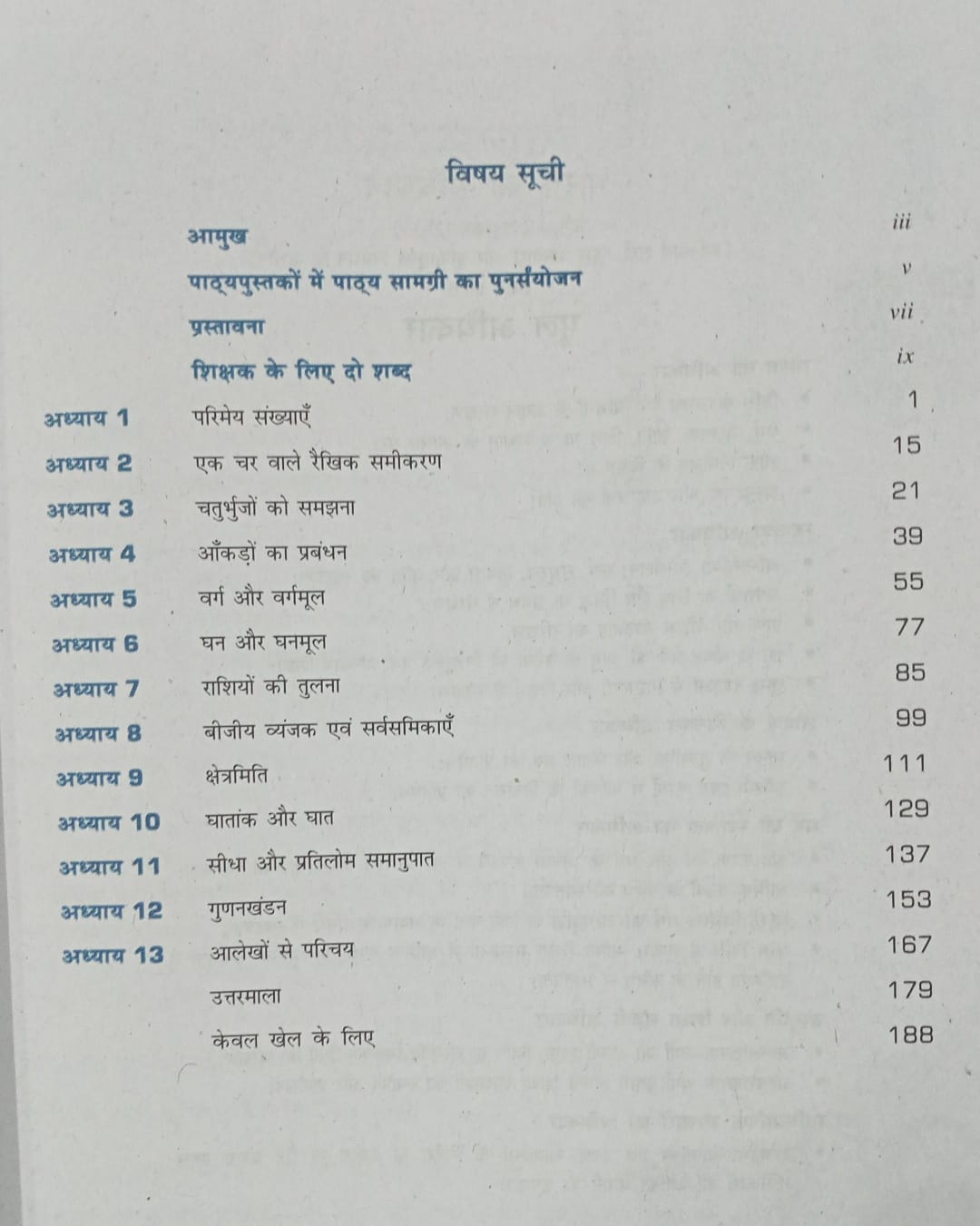 NCERT Ganit  class 8 (Hindi Medium)