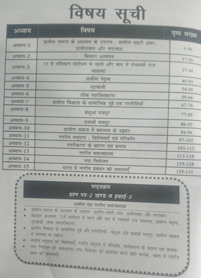 Nirman IAS Gramin evam Nagariya Samajshastra – MPPSC Paper-2, Part-B, Unit-3 (Hindi Medium)