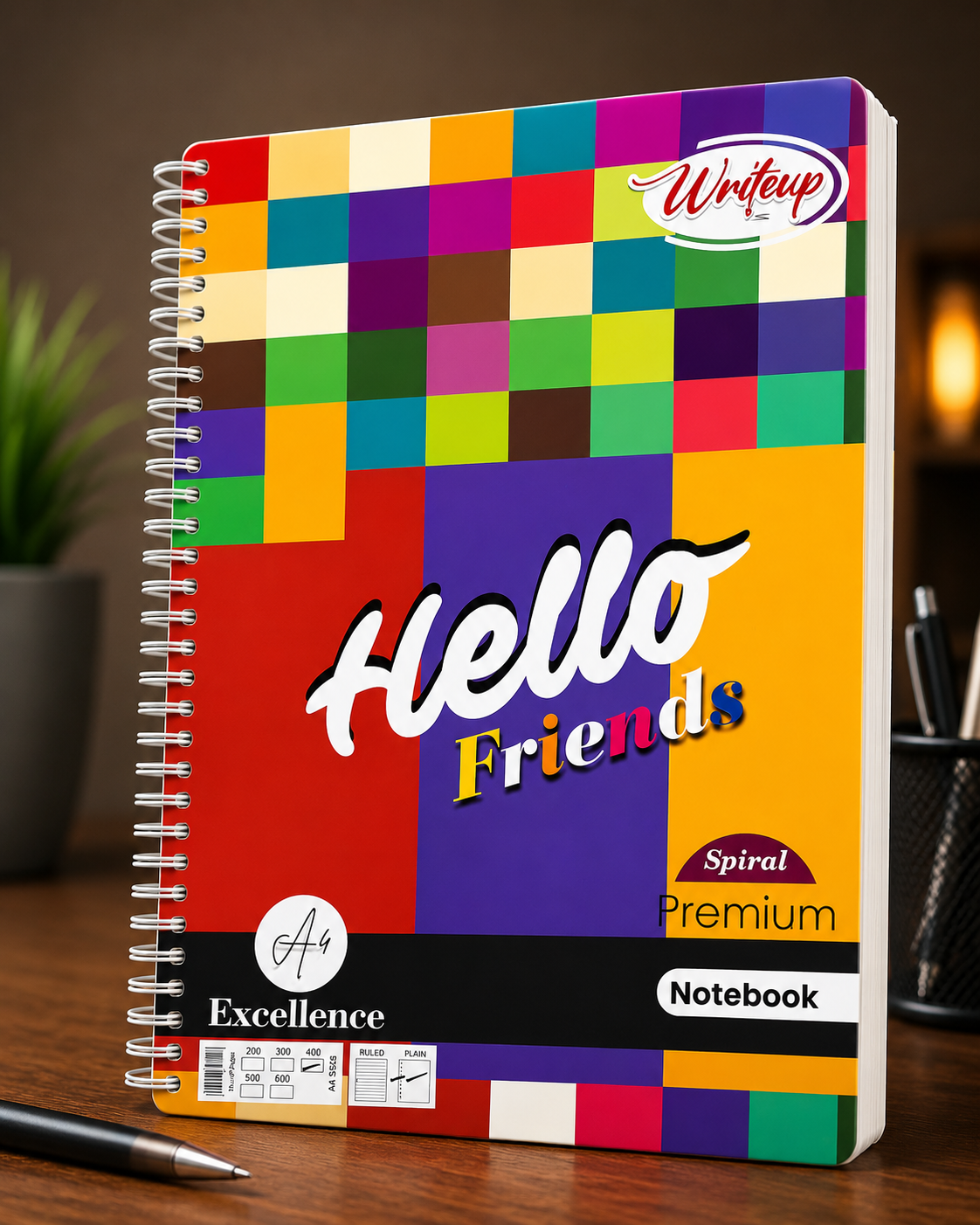 Writeup Spiral Premium Notebook (A4 Size, 400 Pages) Unruled