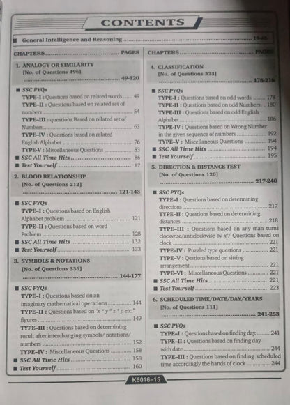 Kiran SSC 2027 Reasoning Chapterwise & Typewise Solved Papers (Till April 2026) 7500+ Objective Questions (English Medium)