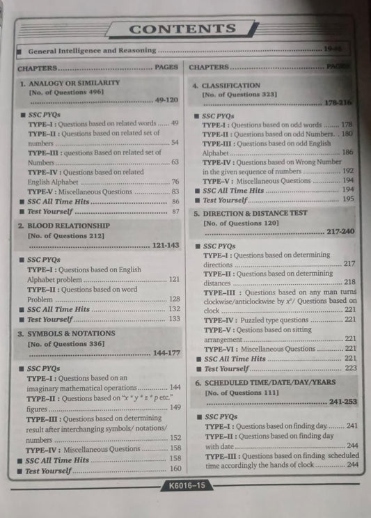 Kiran SSC 2027 Reasoning Chapterwise & Typewise Solved Papers (Till April 2026) 7500+ Objective Questions (English Medium)