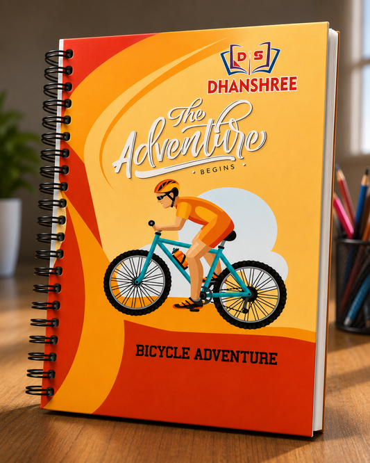 Dhanashree Rough Spiral Yellow Page Notebook – 400 Pages